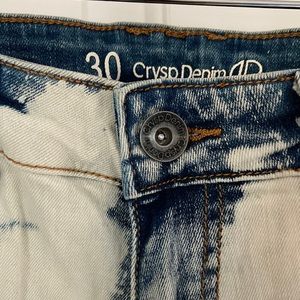 zumiez Crysp Denim Men's Moto Skinny Distressed Blue Jeans Size 30